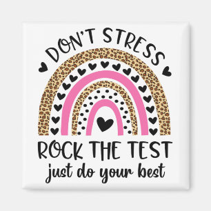 Dag Sten: Test Rainbow Teacher Funny Testa Da Magnet