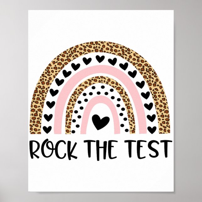 Dag Sten: Testläraren Funny Regnbågprovning Da Poster (Framsidan)