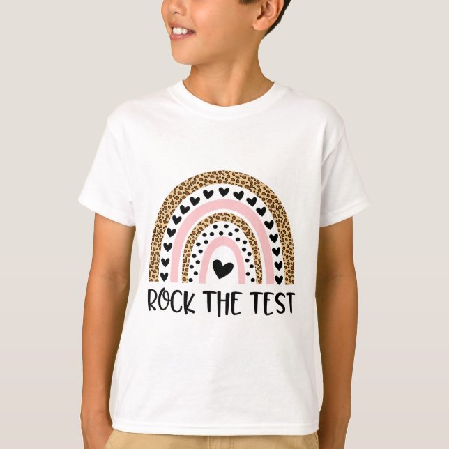 Dag Sten: Testläraren Funny Regnbågprovning Da T Shirt (Framsida)