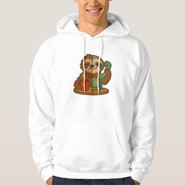 Dag-till-Natt Sengångare Glöd-Up-Patch � Broderad  Hoodie (Framsida)