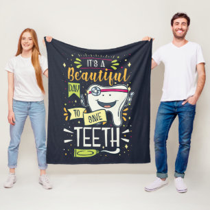 Dag till Spara Tandtandshygienist Fleecefilt