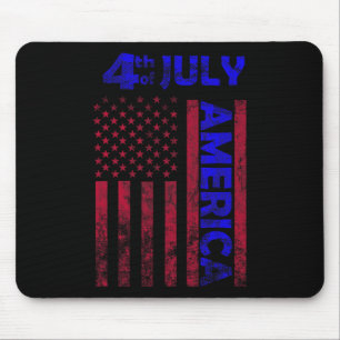 Dag USA, USA, Flagga 4 juli, Lycklig FUNNY Musmatta