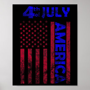 Dag USA, USA, Flagga 4 juli, Lycklig FUNNY Poster