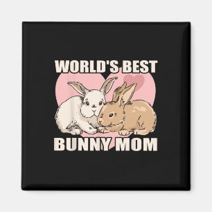 Dag ut i kaninkanalen Mamma Bunny Glad påsk Magnet