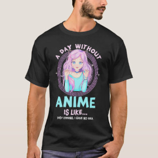 Dag utan Anime Girl Kawaii Otaku Japansk Art C T Shirt