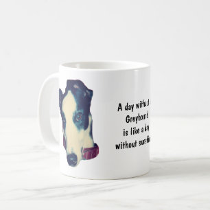 Dag utan Greyhound Cute Kaffemugg