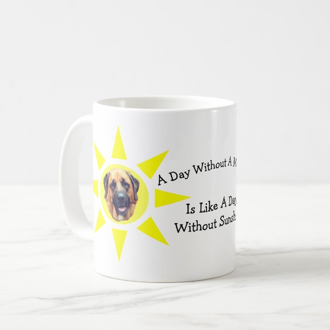 Dag utan Mastiff Cute Hund Kaffemugg (Framsida vänster)