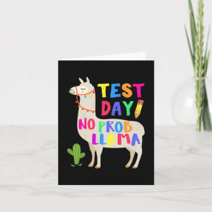 Dag utan Prob Llama Funny Teacher-test 1 Kort