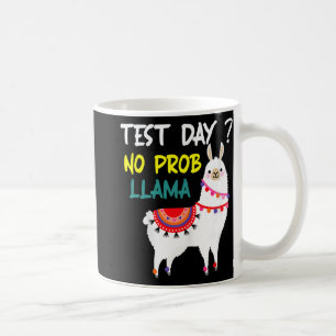 Dag utan prob-llama Llama-lärarprovningsdag för te Kaffemugg