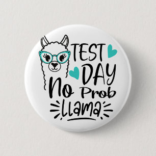 Dag utan Prob-llama Llama Teacher Testdag 2 Knapp