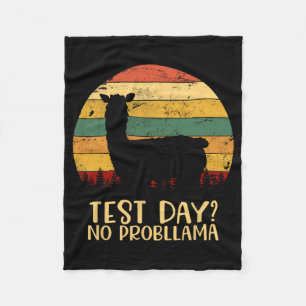 Dag utan Probllama Silhouette Teacher Student Grad Fleecefilt