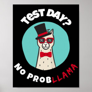 Dag utan probllama-sunt test av Llama-design Poster