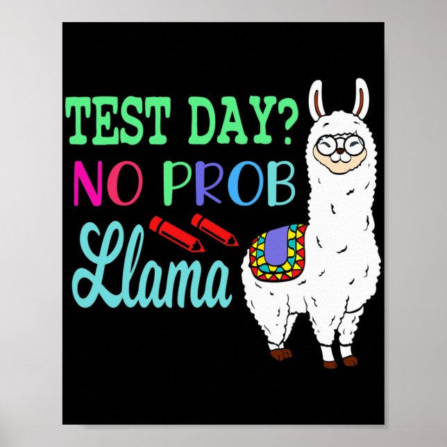 Dag utan testdag för prob-lama, provdag L Poster (Framsidan)