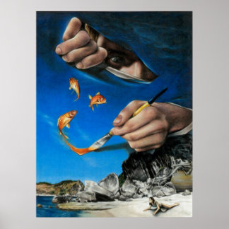 Dag vid stranden poster