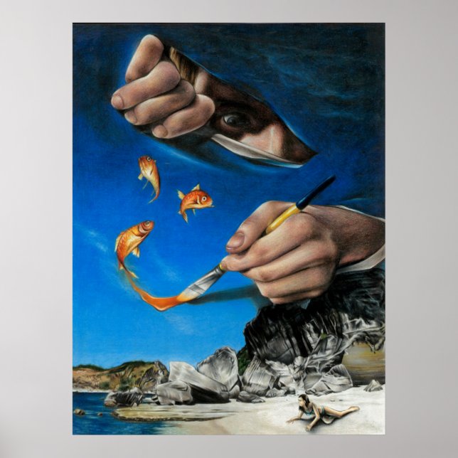 Dag vid stranden poster (Framsidan)