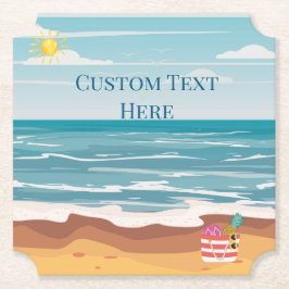 Dag vid stranden underlägg papper