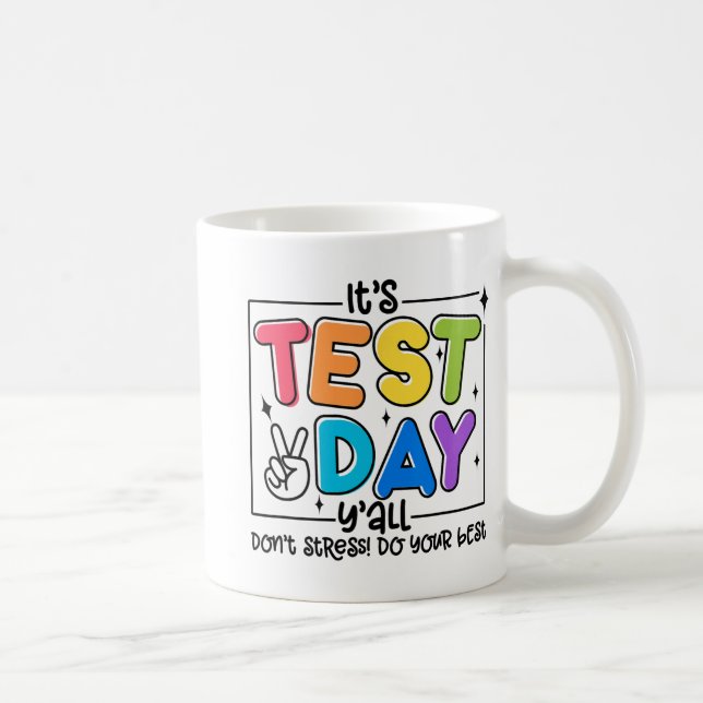 Dag Y hela Sten Test 1 2 3 Motivering Kaffemugg (Höger)