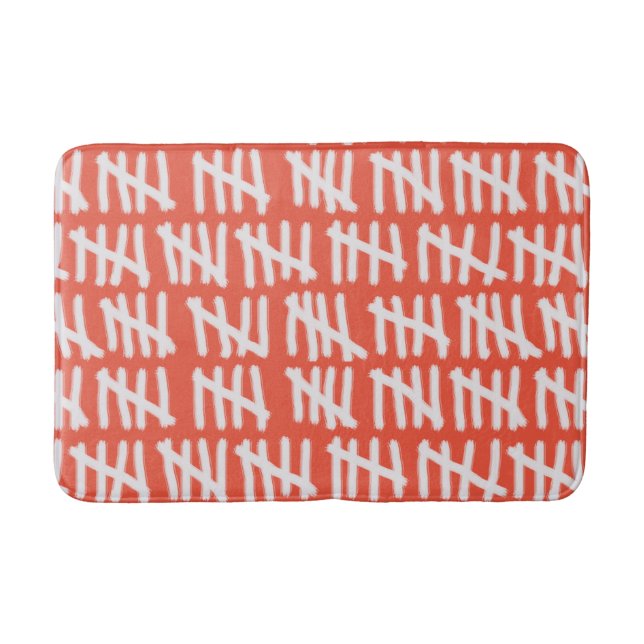 Dagantal, design på valfri Färg Badrumsmatta (Framsidan)