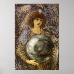 Dagar av skapelsen, första dag av Burne Jones Poster
