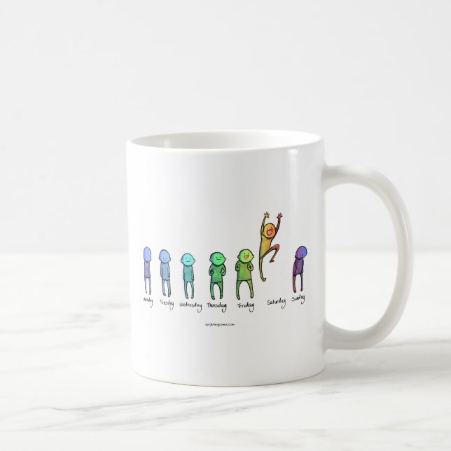 Dagar av veckan kaffemugg (Höger)