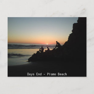 Dagar avslutar - den Pismo stranden Vykort