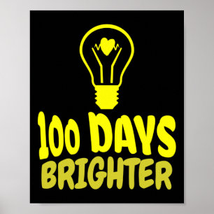 Dagar Brighter Lycklig 100 dagar för skolpojkar fl Poster