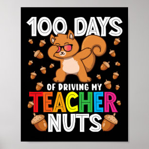 Dagar då jag kör min lärare Nöt Dabbing Squirrel S Poster