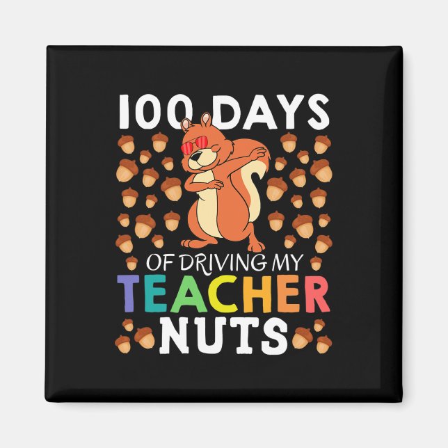 Dagar då jag kör min Nöt Roligt Dabbing Squirr Magnet (Framsidan)