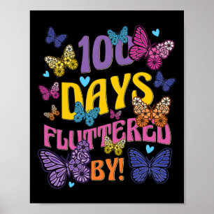 Dagar då skolfjärilsen är 100 dagar poster