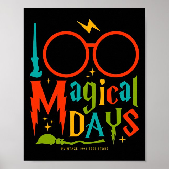 Dagar för felstyrda lärarbarn 100 magiska poster (Framsidan)