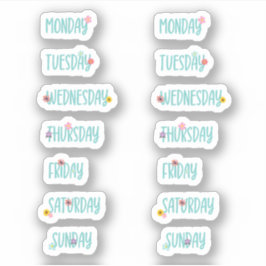 Dagar för Grönt av veckoslutning för Blommigt av Klistermärken