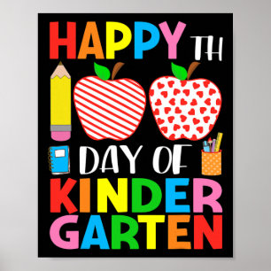 Dagar för Kindergarten-läraren och Student Hearts Poster