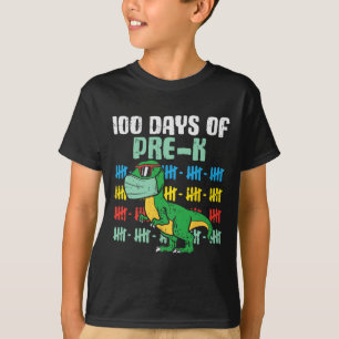 Dagar för pre-k Trex dosoaur i maskkarantän Boy T Shirt
