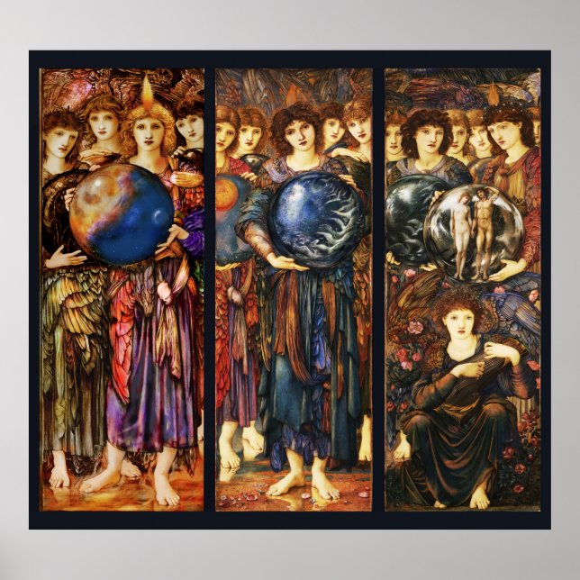 DAGAR FÖR SKAPANDET ÄNGLAR Fjärde, femte, sjätte d Poster (Framsidan)