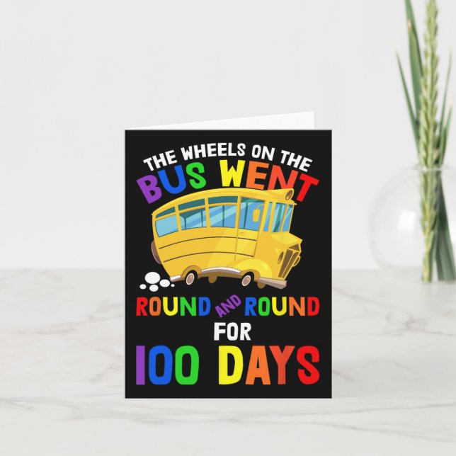 Dagar för skolhögskolan Rhymes Hjul på Buss St. Kort (Framsida)