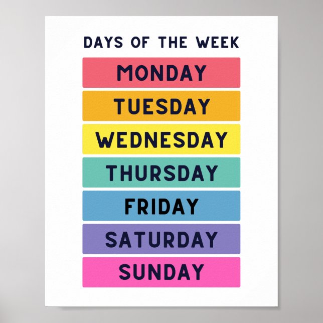 Dagar för undervisning i skolan poster (Framsidan)
