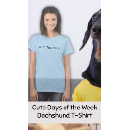 Dagar i veckan Dachshund T Shirt