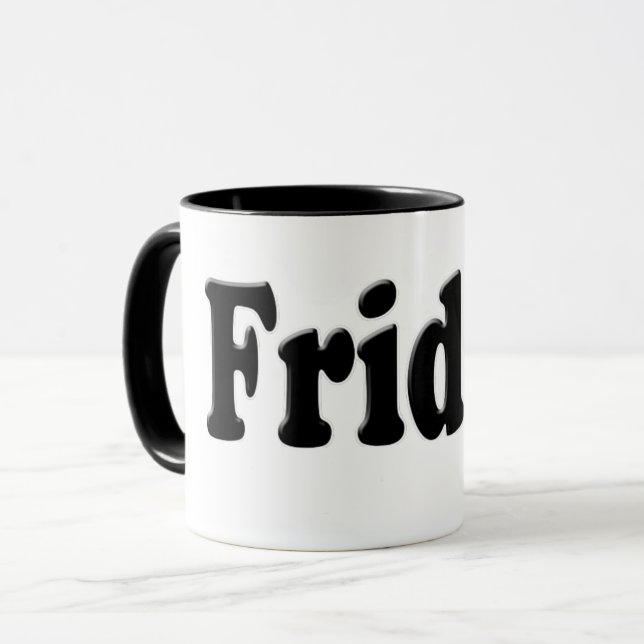 Dagar i veckan - Fredag Mugg (Framsida vänster)