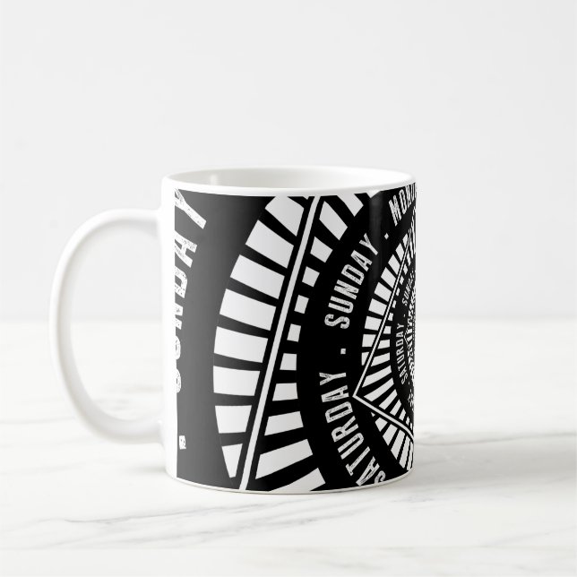 Dagar i veckan kaffemugg (Vänster)