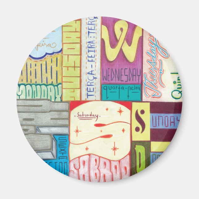 Dagar i veckan magnet (Framsidan)