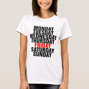 Dagar i veckan t shirt