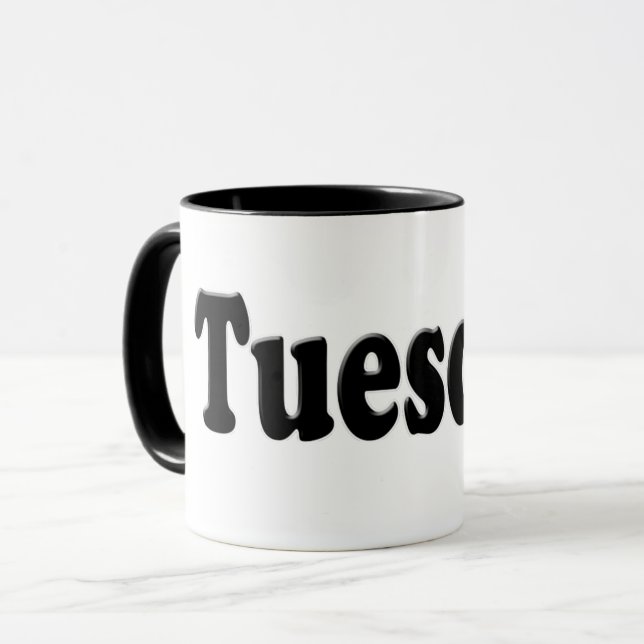 Dagar i veckan - tisdag mugg (Framsida vänster)