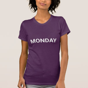 Dagar i veckoserien. MONDAY roligt T Shirt