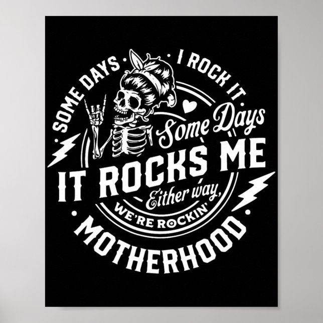 Dagar jag rockar den vissa dagar det rockar mig mo poster (Framsidan)