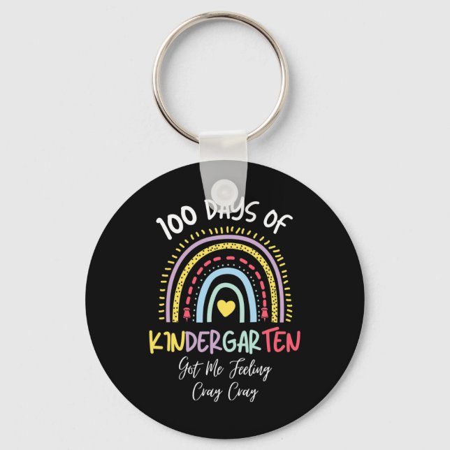 Dagar Kindergarten Har Jag känner Cray Cray Cray C Nyckelring (Framsida)