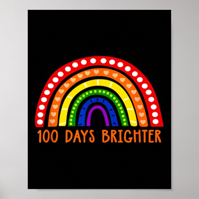 Dagar Lärare Roligt 100 skoldag Poster (Framsidan)