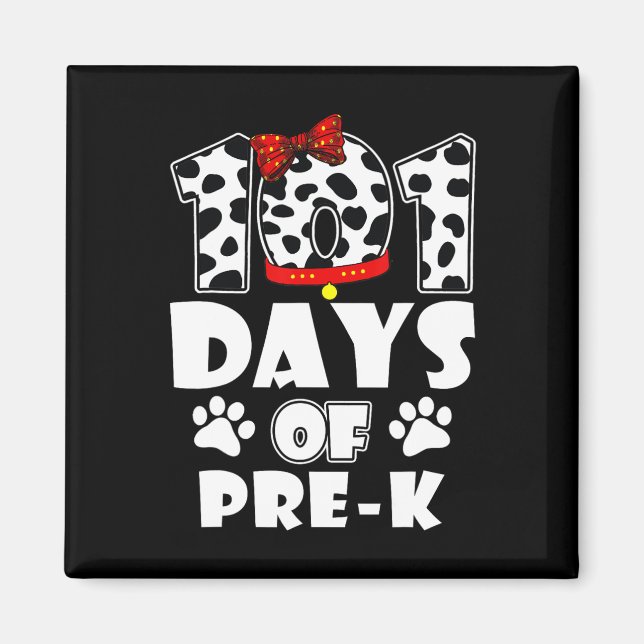 Dagar School Pre K Hund 100 dagar Smarter Studente Magnet (Framsidan)