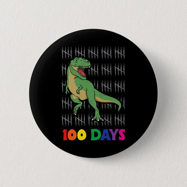 Dagar skoldagar i Dinosaur School Days Slut på sko Knapp (Framsida)