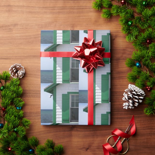 Dagar stuktning av Papper "Grönt avund" Presentpapper (Julgåva)