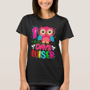 Dagar Wiser Cute Uggla 100 dagar Smartare 100 daga T Shirt